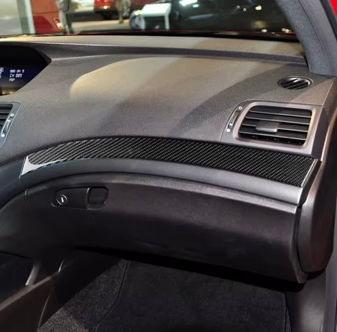 Carbon Fiber Full Lower Dash Strip - Acura TSX (CU2)