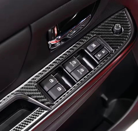 Subaru WRX/STI Carbon Fiber Window Switch Overlays (2015–2020)