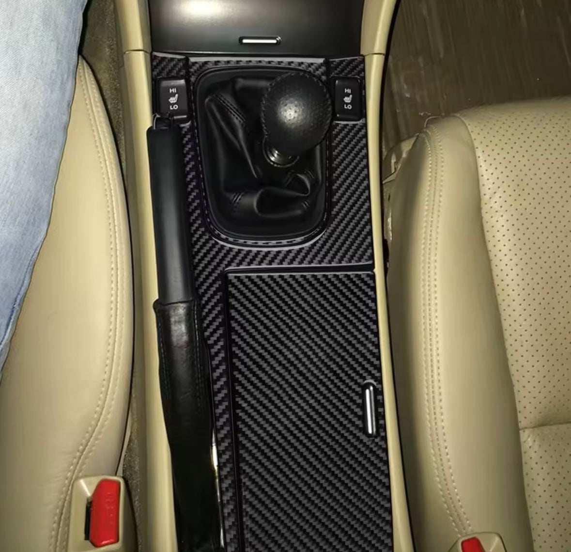 Carbon Fiber Gear Shift & Center Console Trim Kit- Acura TSX ( CL9)