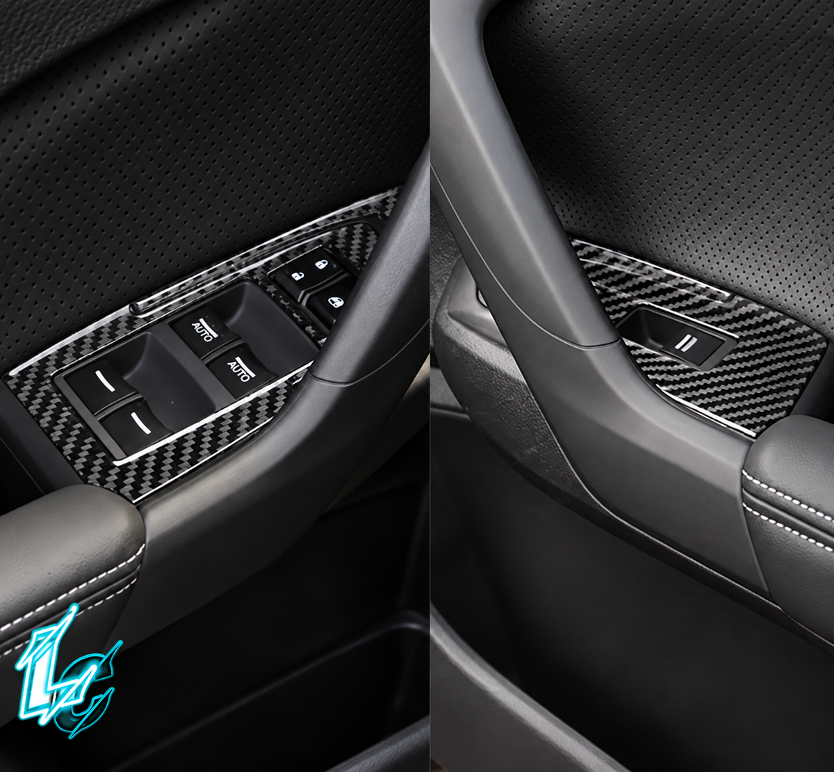 Acura TSX CU2 Carbon Fiber Window Switch Trim (2009–2014)