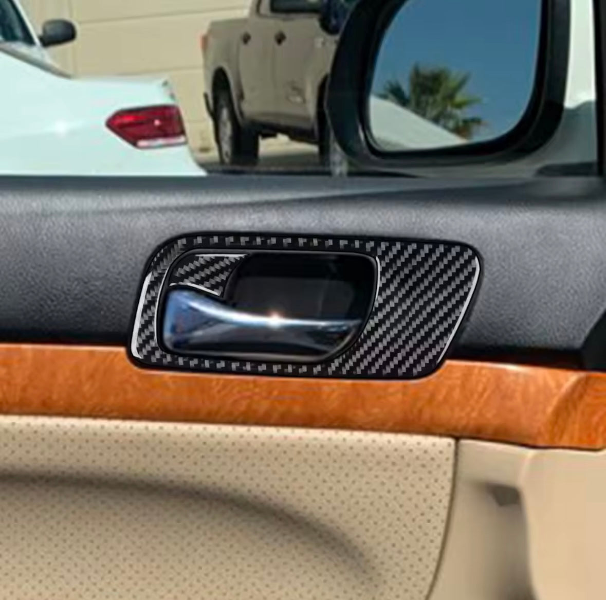 Carbon Fiber Inner Door Handle Trim Kit - Acura TSX (CL9)