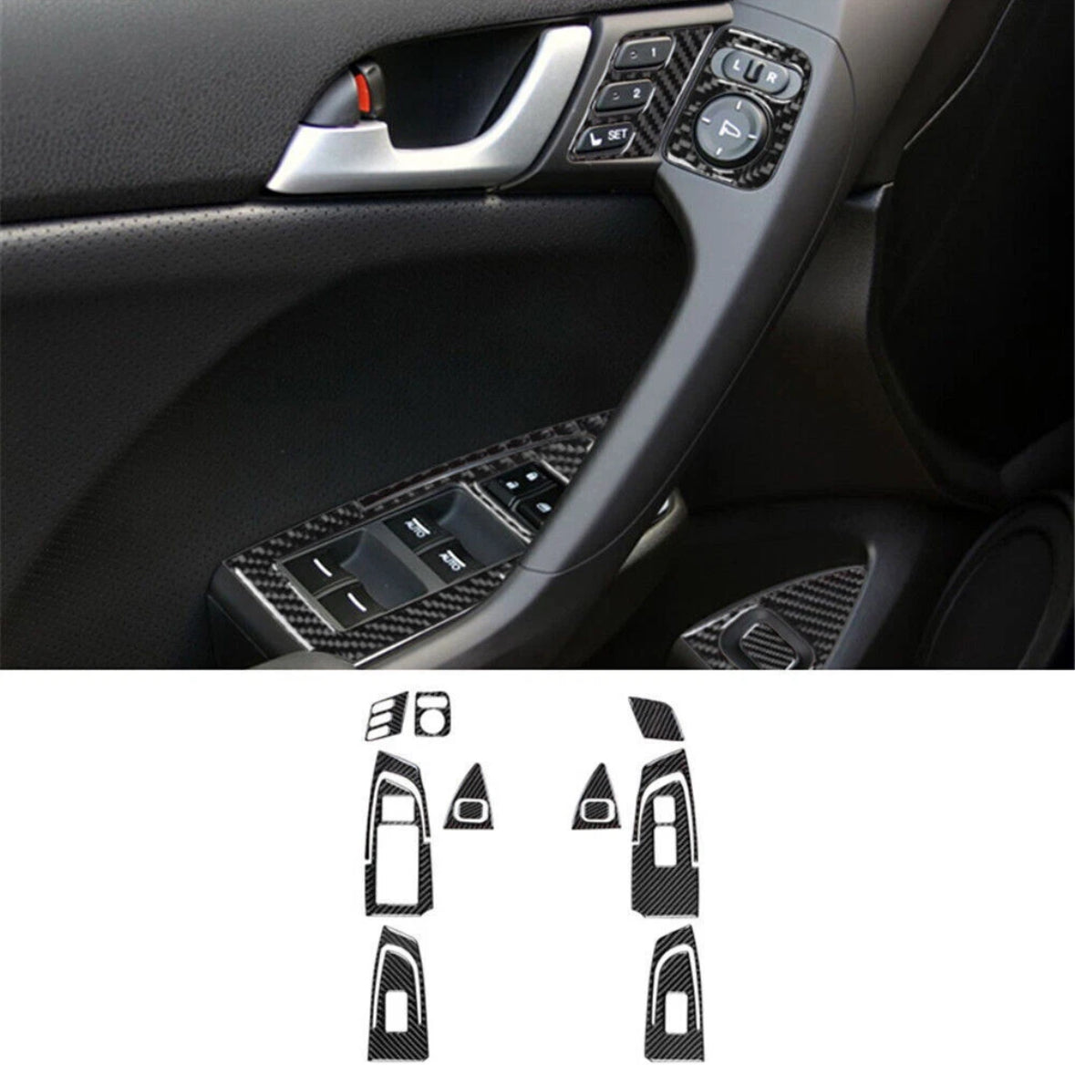 Full Carbon Fiber Interior Trim Kit 37pcs -Acura TSX (CU2)