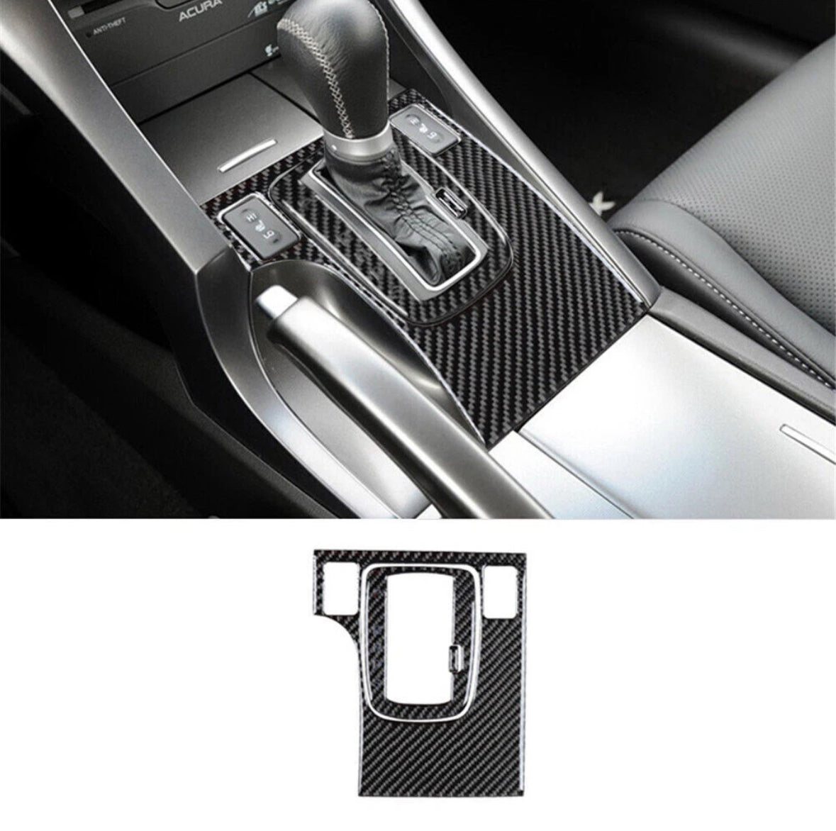 Carbon Fiber Center Console Gear Shift Trim - Acura TSX (CU2)