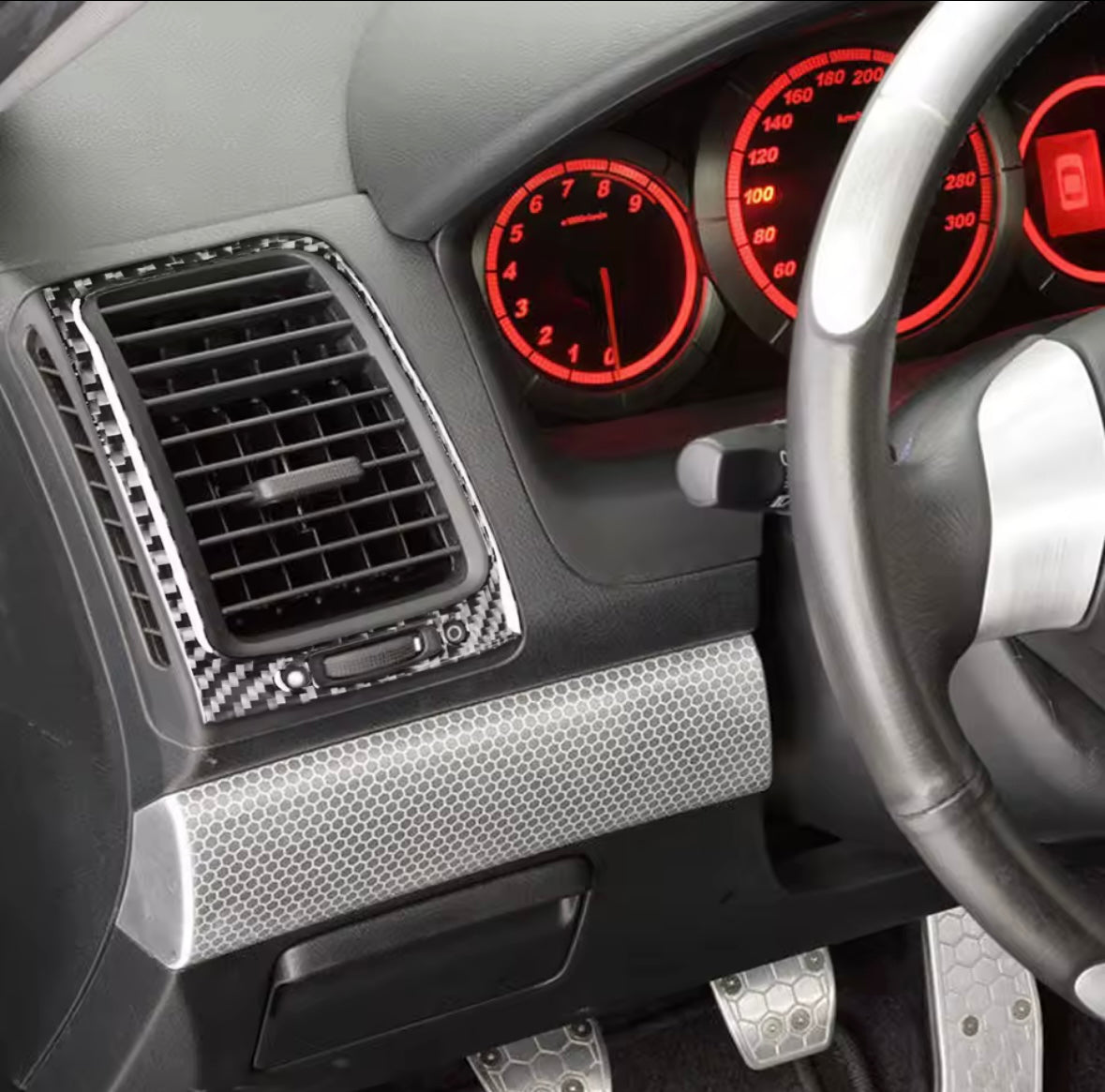 Full Carbon Fiber Interior Trim Kit 27pcs - Acura TSX (CL9)