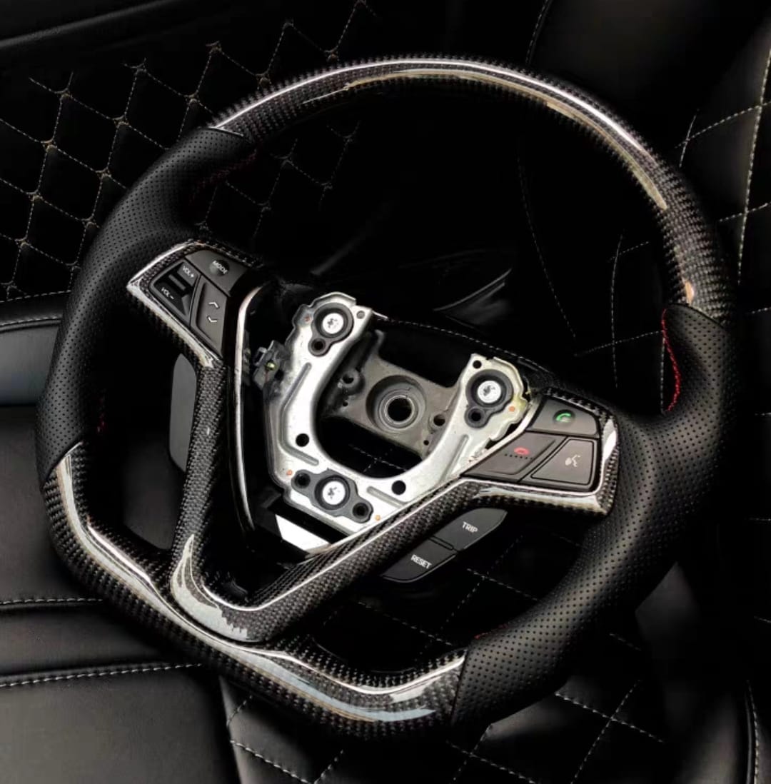 Carbon Fiber Flat Bottom Steering Wheel – Hyundai Veloster (2010–2016)