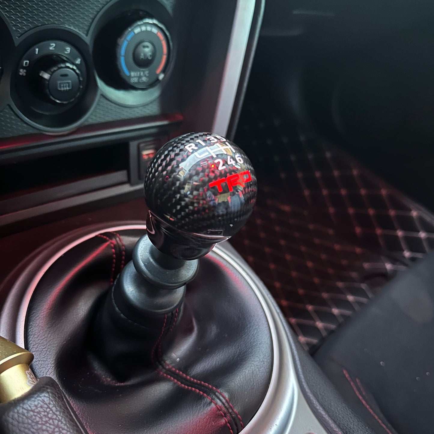 GR/TRD Racing Carbon Fiber Gear Shift Knob for GT86/BRZ