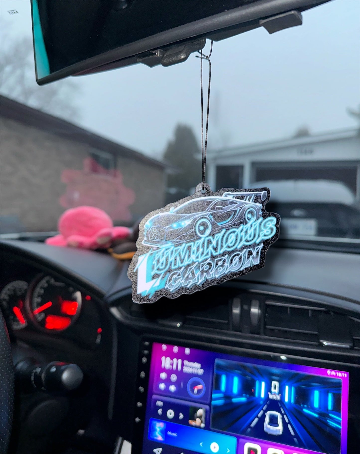 Luminous Carbon Air Freshener – Black Ice Scent