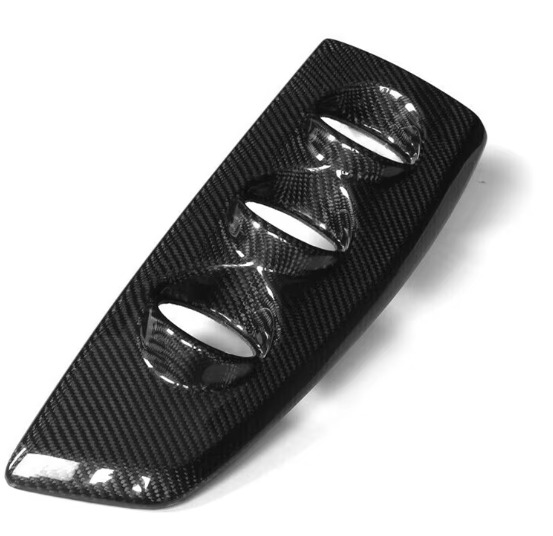 Carbon Fiber Dashboard Panel 3pc Boost gauge pods Cover Trim