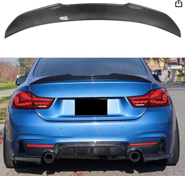 F30 F80 M3 GTX V2 Carbon Fiber Trunk Spoiler wing