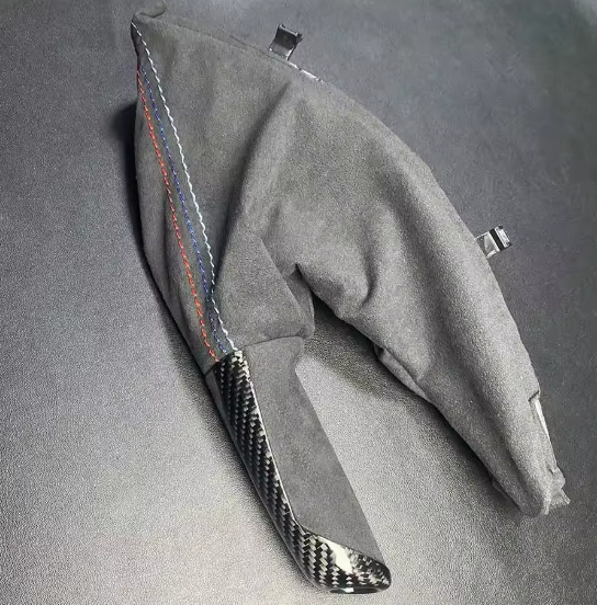 BMWM Performance Carbon Fiber Gear Knob, Handbrake, and Console Panel Cover