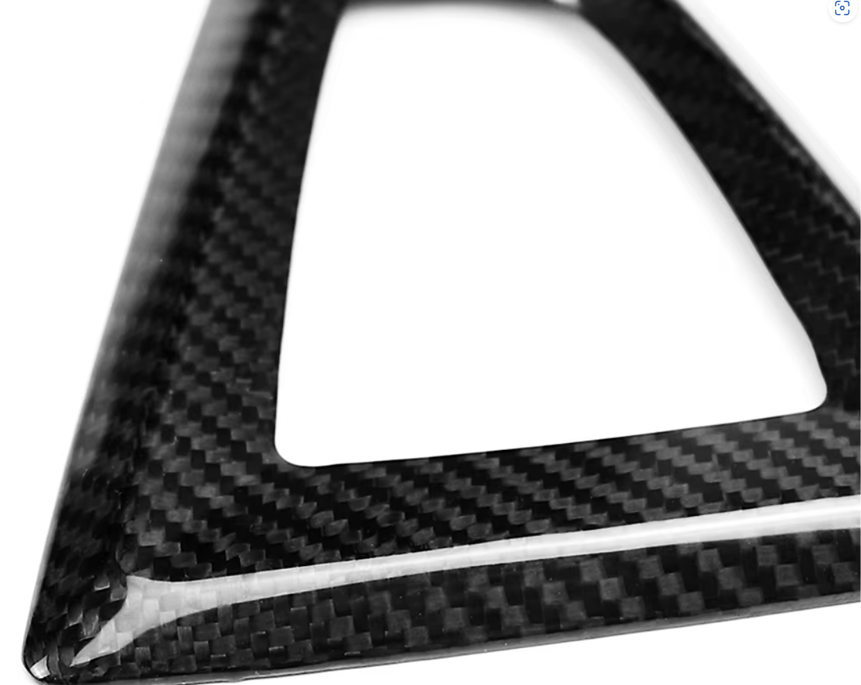 BMW Carbon Fiber Gear Shift Knob & Center Console Trim Cover