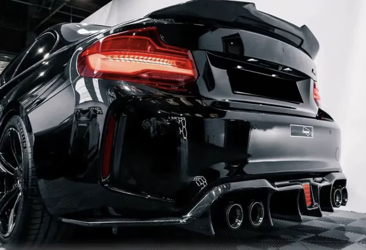BMW F87 M2/Comp Carbon Fiber Kholen Style Diffuser