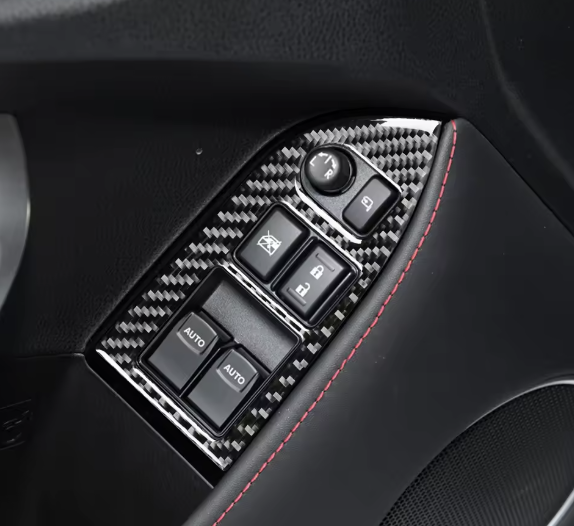 Carbon Fiber Window Control Panel Cover Trim for BRZ/GT86
