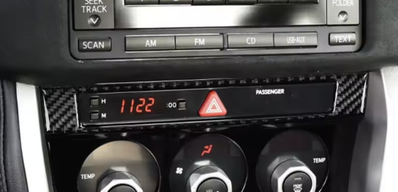 Carbon Fiber Central Control Panel Trim – Subaru BRZ / Toyota 86