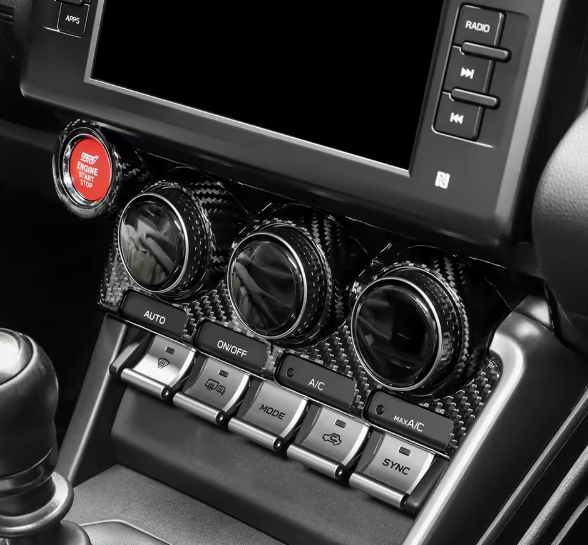 Carbon Fiber Climate Control Panel Cover for Subaru BRZ/ GR86