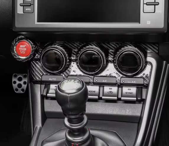 Carbon Fiber Climate Control Panel Cover for Subaru BRZ/ GR86