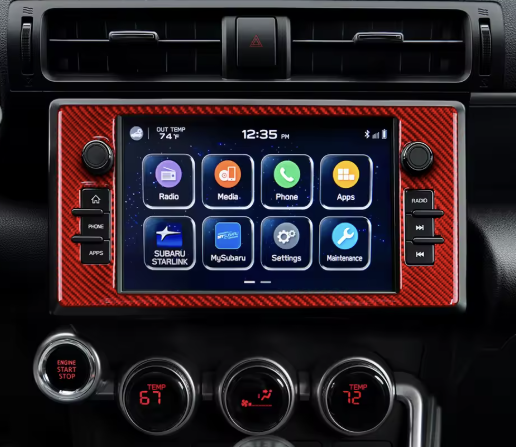 Carbon Fiber Navigation Panel Overlay- BRZ /GR86