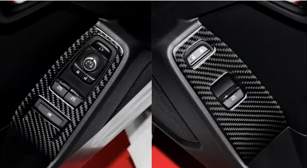 Carbon Fiber Door Window Button Panel Overlay- BRZ /GR86