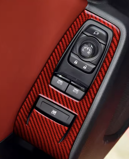 Carbon Fiber Door Window Button Panel Overlay- BRZ /GR86