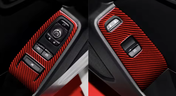 Carbon Fiber Door Window Button Panel Overlay- BRZ /GR86
