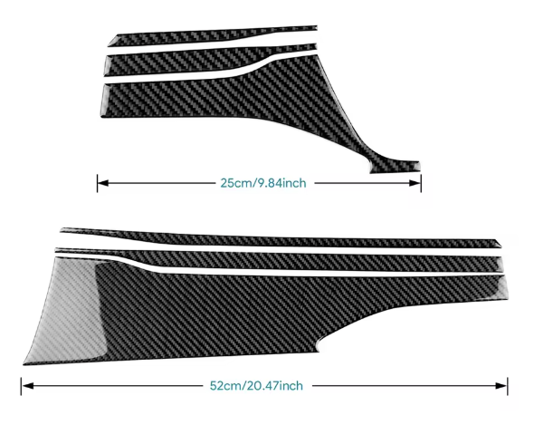 Carbon Fiber Dashboard Panel Trim – Fit for Subaru WRX/WRX STI (2022+)