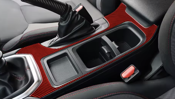 Carbon Fiber Center Cup/Gear Console Panel - Subaru WRX/STI