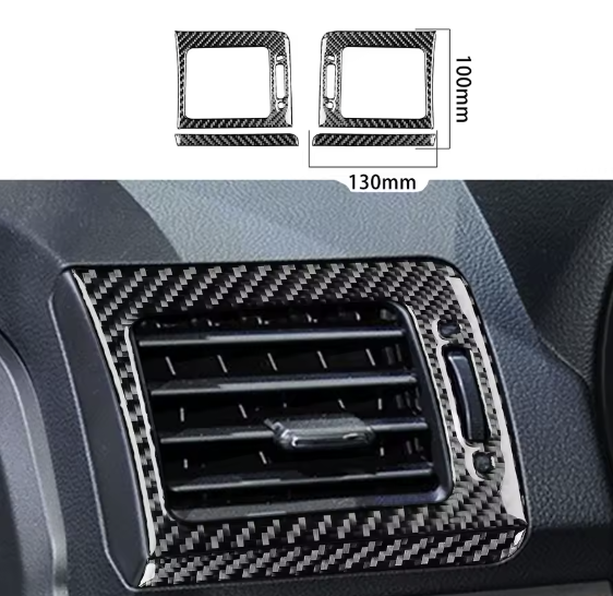 Carbon Fiber AC Outlet Vent Trim Overlay for Subaru WRX (2015-2021)