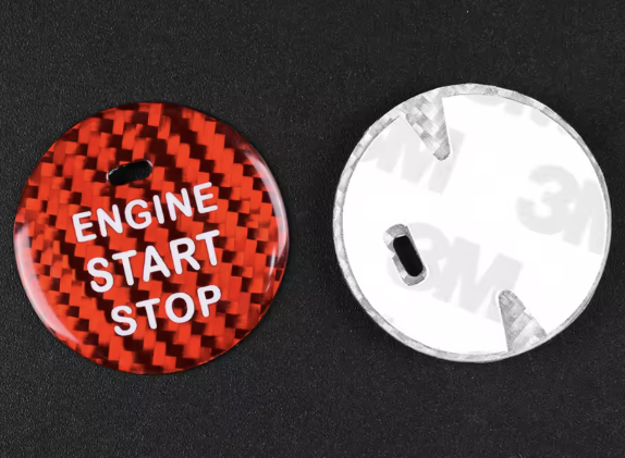 Carbon Fiber Push Button Start Cover- Subaru WRX/Sti