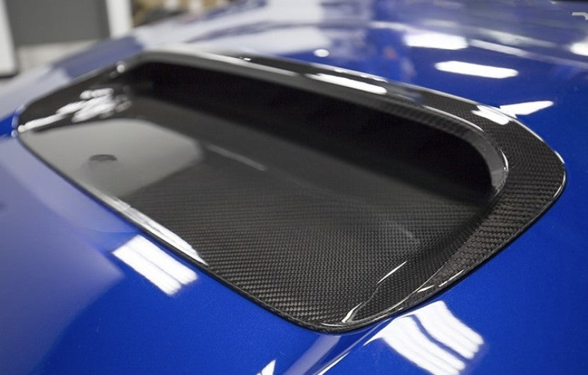 Carbon Fiber Front Hood Scoop Air Vent Cover Trim for Subaru WRX/STI