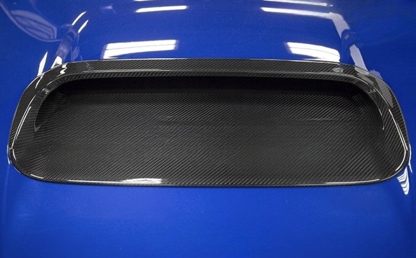 Carbon Fiber Front Hood Scoop Air Vent Cover Trim for Subaru WRX/STI