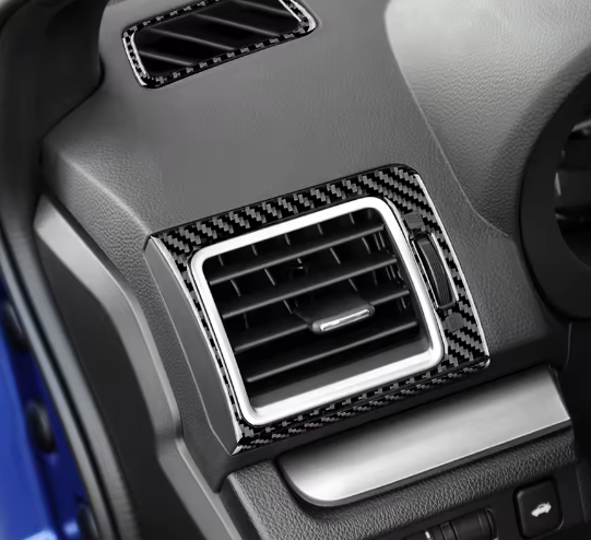 Carbon Fiber AC Outlet Vent Trim Overlay for Subaru WRX (2015-2021)