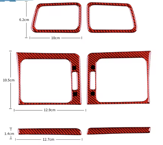 Carbon Fiber AC Outlet Vent Trim Overlay for Subaru WRX (2015-2021)