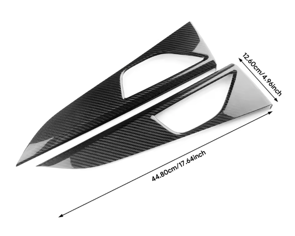 Carbon Fiber Rear Door Handle Cover Interior Trim for Subaru WRX/STI