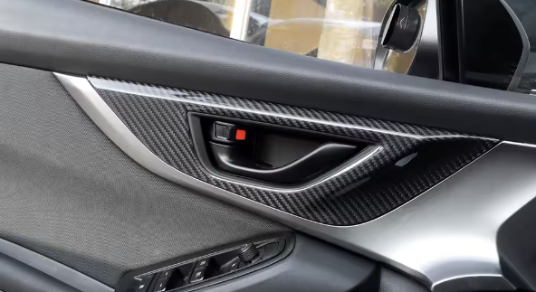 Carbon Fiber Front Door Handle Panel Trim for Subaru WRX/STI