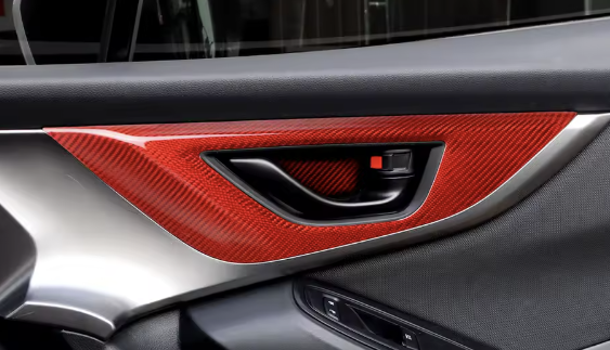 Carbon Fiber Front Door Handle Panel Trim for Subaru WRX/STI