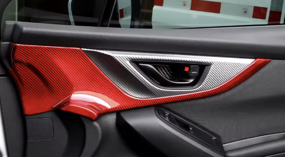 Carbon Fiber Front Door Handle Panel Trim for Subaru WRX/STI