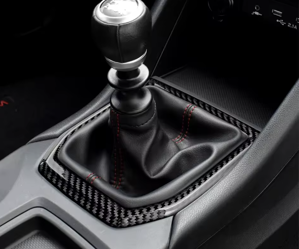Carbon Fiber Sticker Gear Panel Cover Trim for Subaru WRX/STI