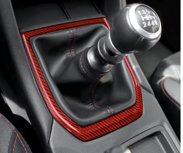 Carbon Fiber Sticker Gear Panel Cover Trim for Subaru WRX/STI