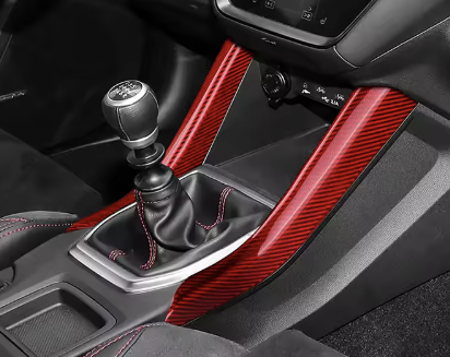 Carbon Fiber Console Center Gear Side Strip Trim for Subaru WRX/STI