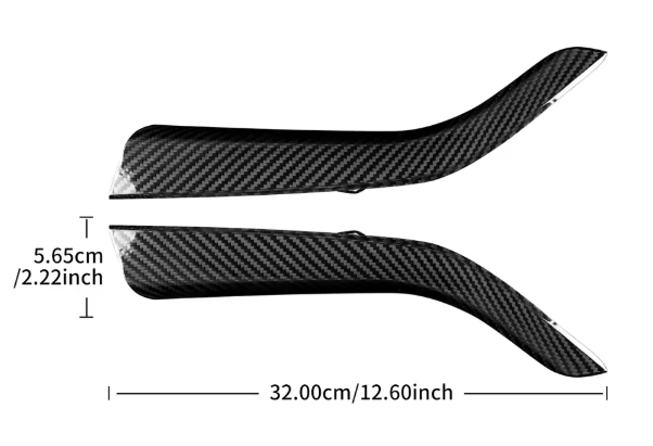 Carbon Fiber Console Center Gear Side Strip Trim for Subaru WRX/STI
