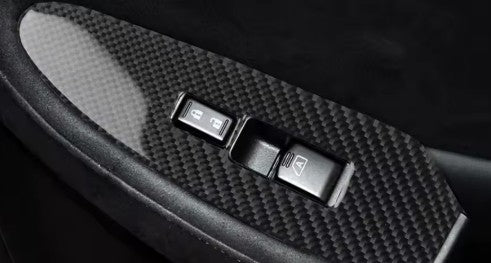 Carbon Fiber Window Switch Button Overlay for Nissan 370Z (Z34) 2009+