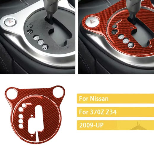 Carbon Fiber Interior Overlay Center Console Trim for Nissan 370Z (Z34) 2009+