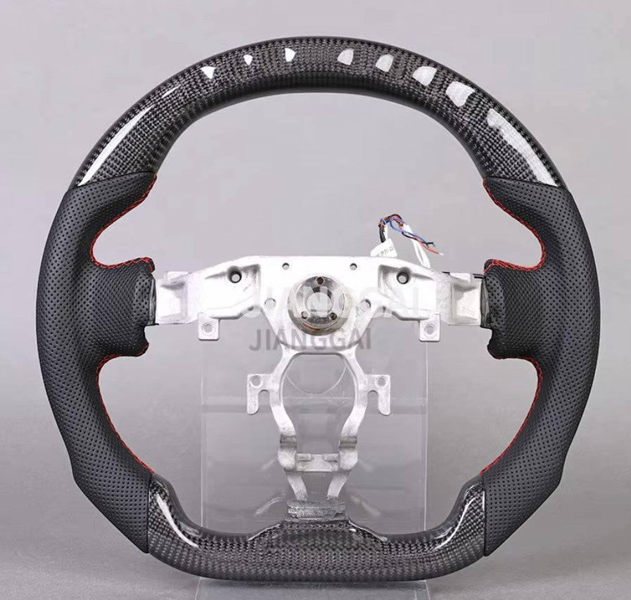 Carbon Fiber Custom Racing Alcantara Steering Wheel for Nissan 370z (2009+)