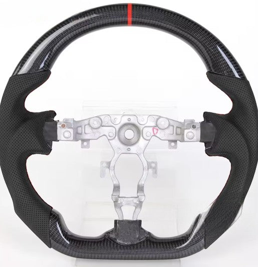 Carbon Fiber Custom Racing Alcantara Steering Wheel for Nissan 370z (2009+)