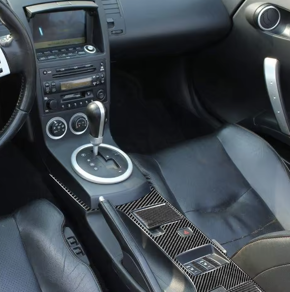 Carbon Fiber Center Console Trim for Nissan 350Z (Z33)