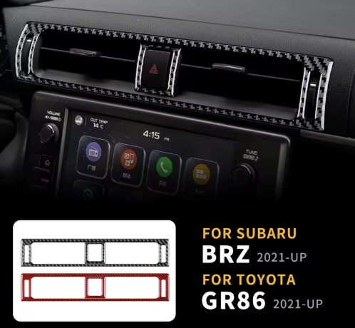 Carbon Fiber Center Outlet Vent Cover for Subaru BRZ /Toyota GR86