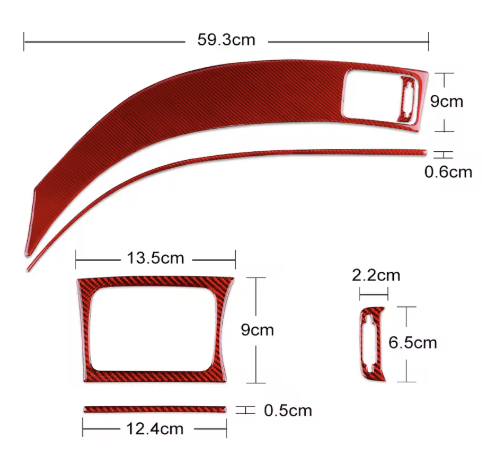 Carbon Fiber Dashboard Trim Overlay for Subaru Impreza wrx/sti (2008-2013)