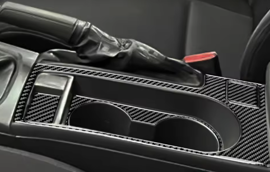 Carbon Fiber Central Control Cup Holder Trim Overlay for Subaru Impreza WRX/STI (2008-2013)