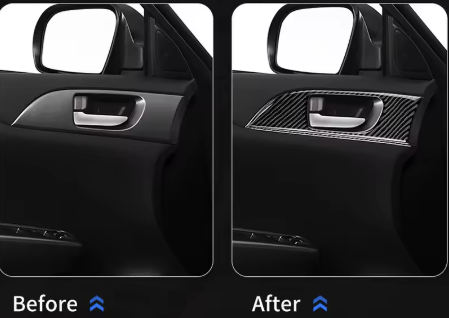 Carbon Fiber Door Handle Panel Overlay for Subaru Impreza WRX/STI (2008-2013)