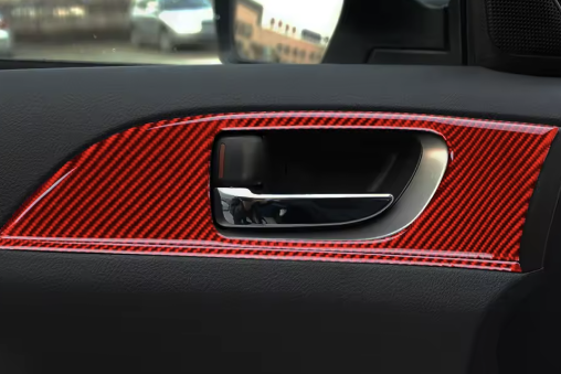 Carbon Fiber Door Handle Panel Overlay for Subaru Impreza WRX/STI (2008-2013)